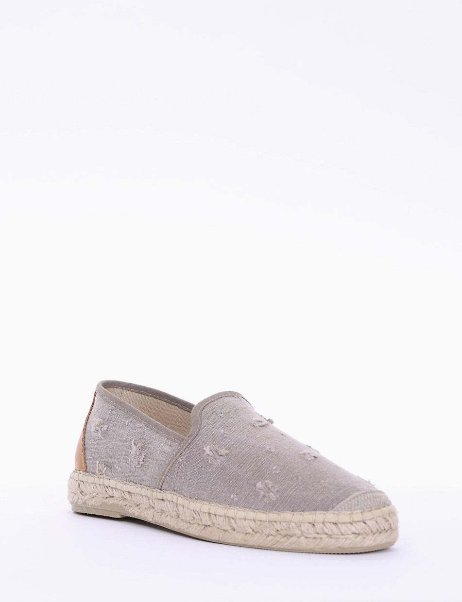 Espadrillas / mocassino basso tortora
