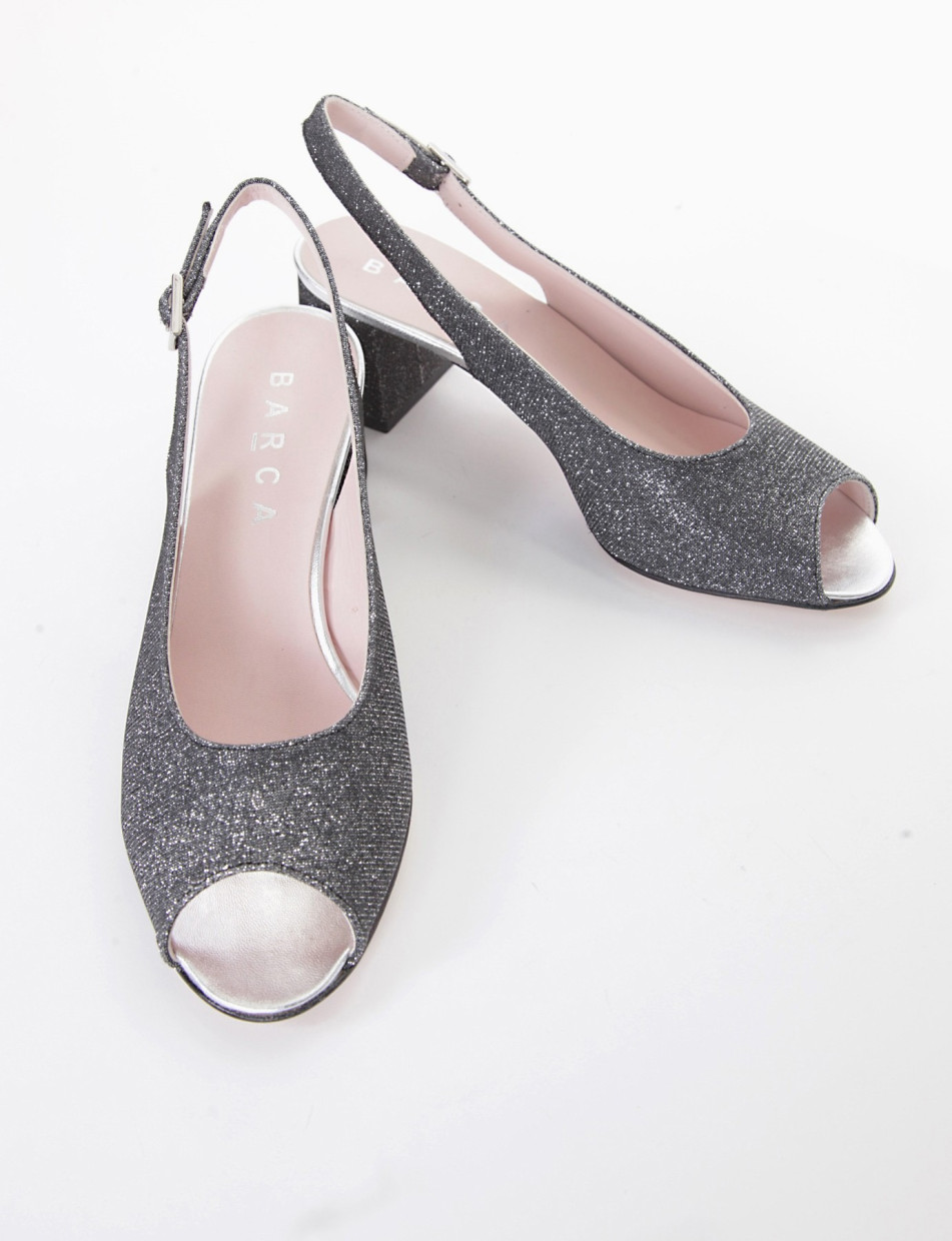sandalo tacco 5 cm nero