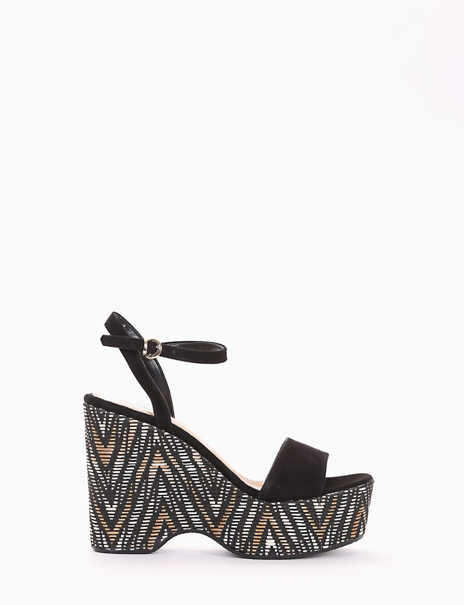 sandalo tacco 12 cm nero