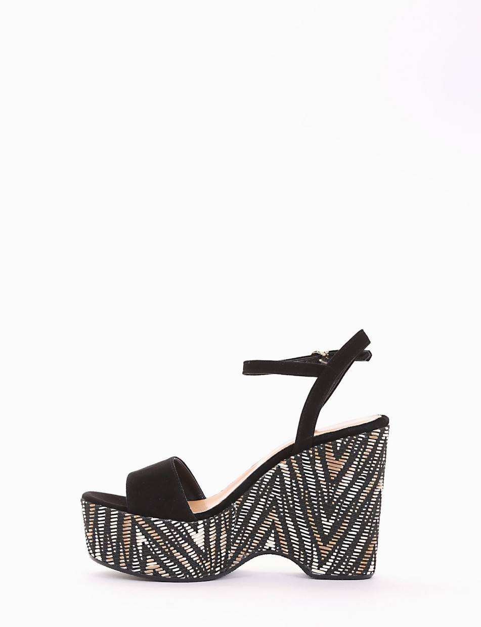 sandalo tacco 12 cm nero