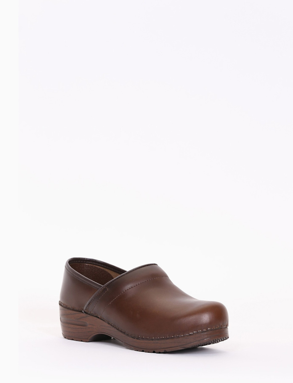 Sneakers heel 4 cm leather