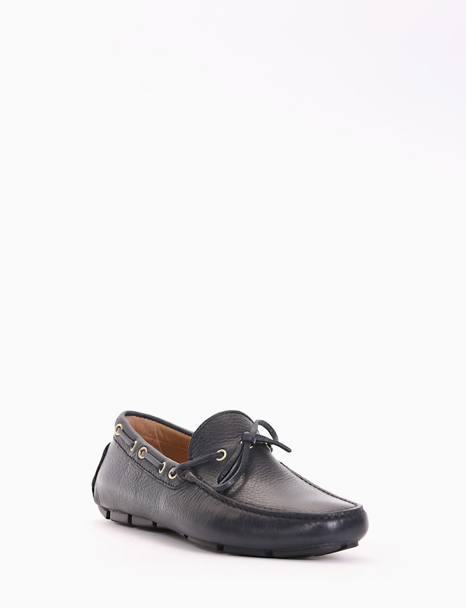 Loafers blu leather