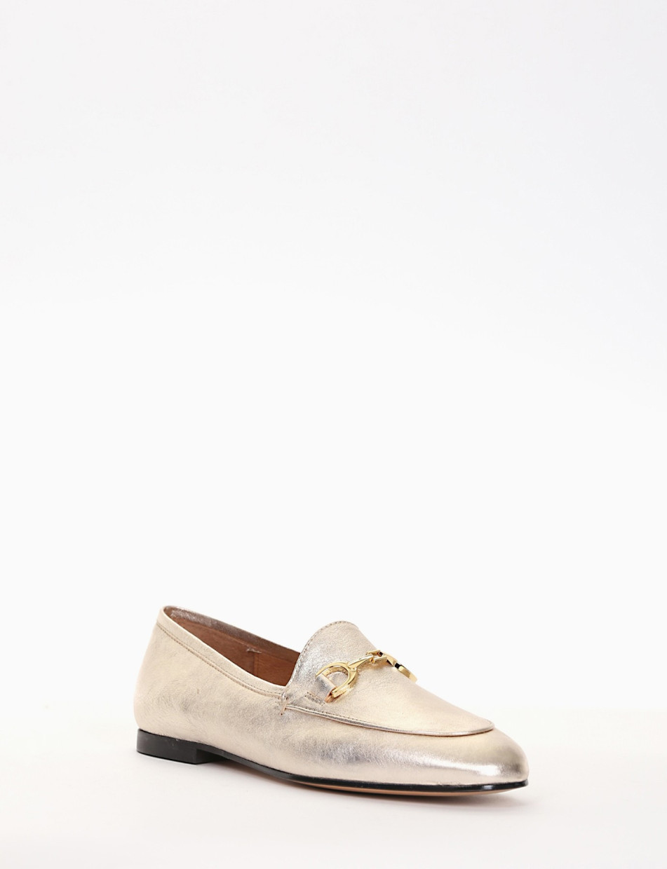 mocassino tacco 1 cm argento