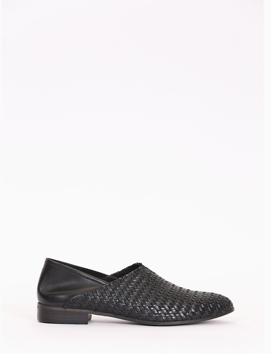 mocassino tacco 2 cm nero