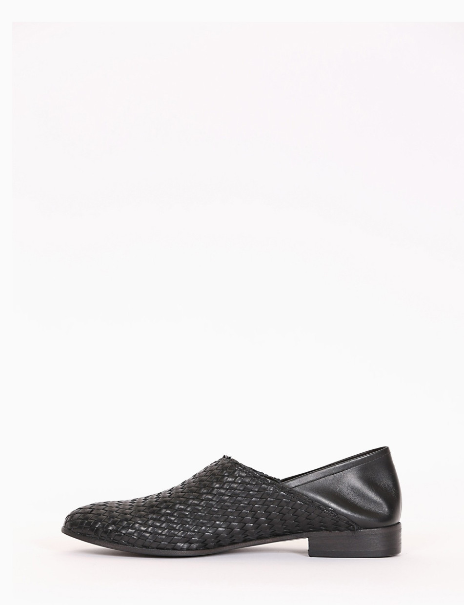 mocassino tacco 2 cm nero