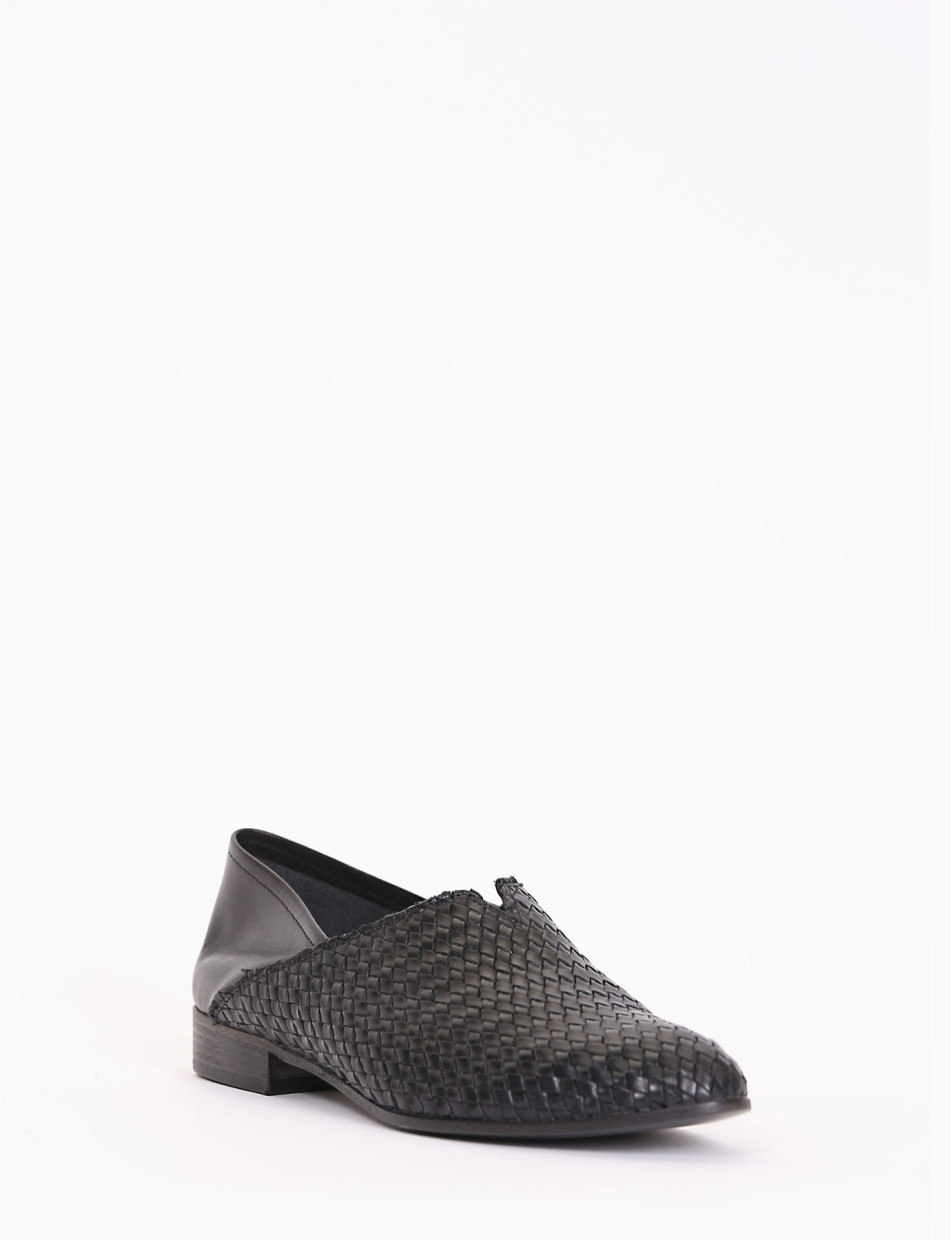 mocassino tacco 2 cm nero