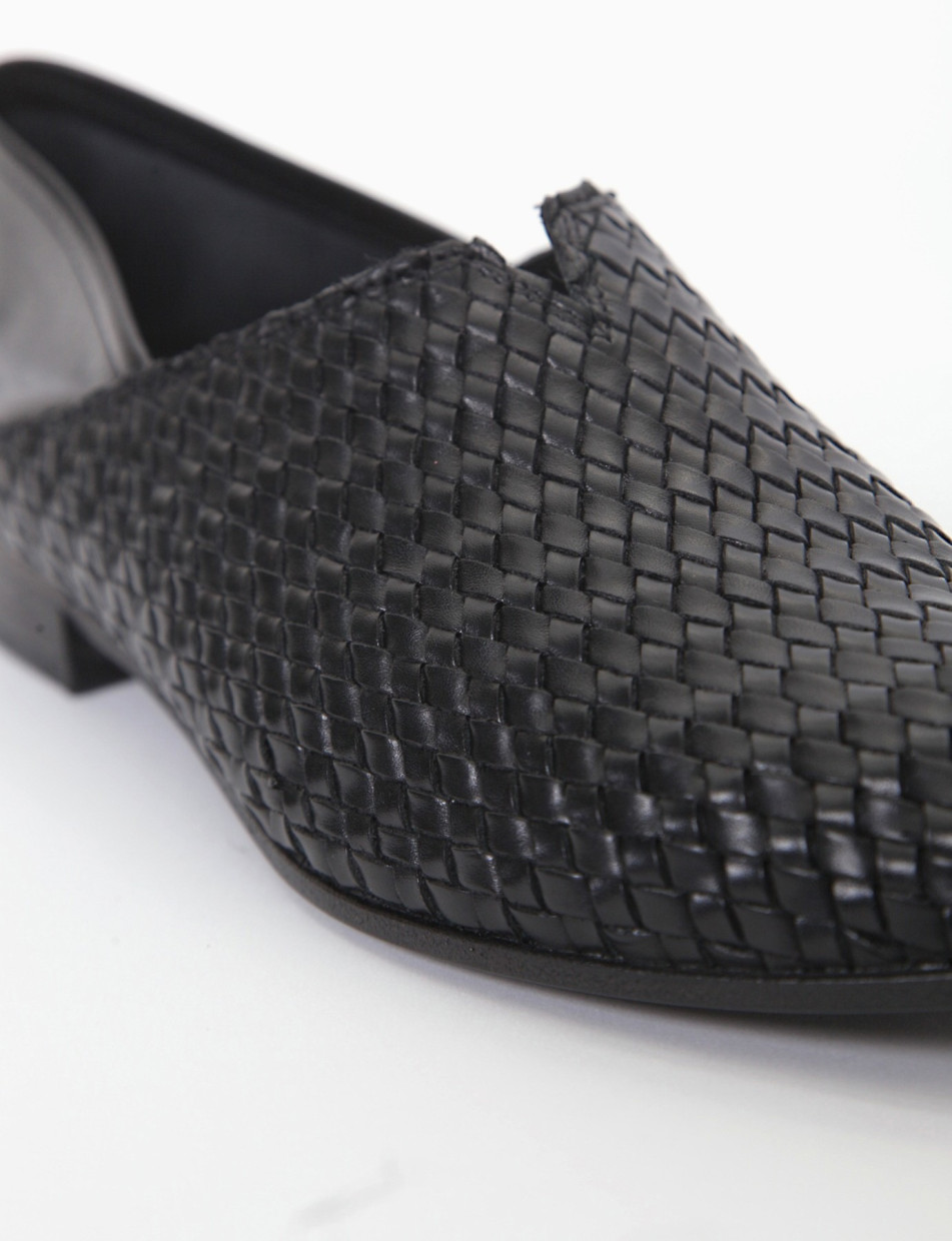 mocassino tacco 2 cm nero