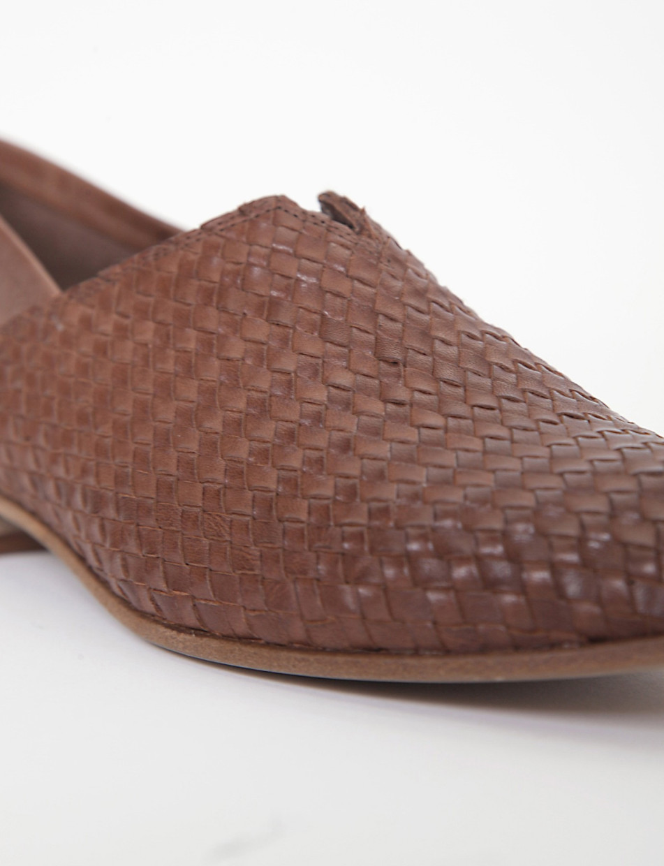 mocassino tacco 2 cm tortora