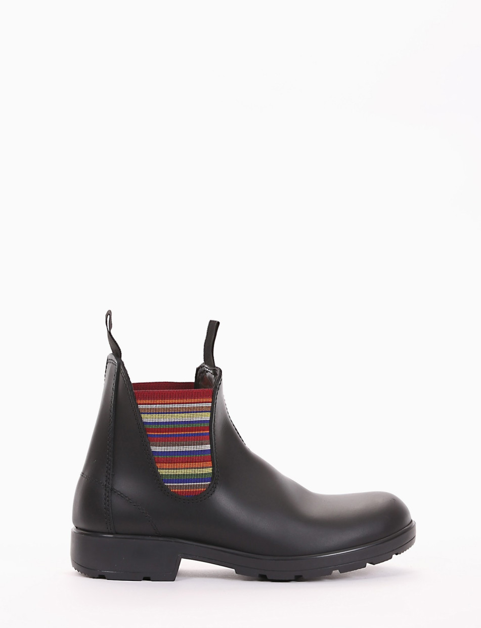 Ankle boots heel 2 cm multicolor leather