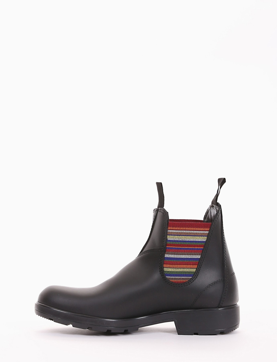 Ankle boots heel 2 cm multicolor leather