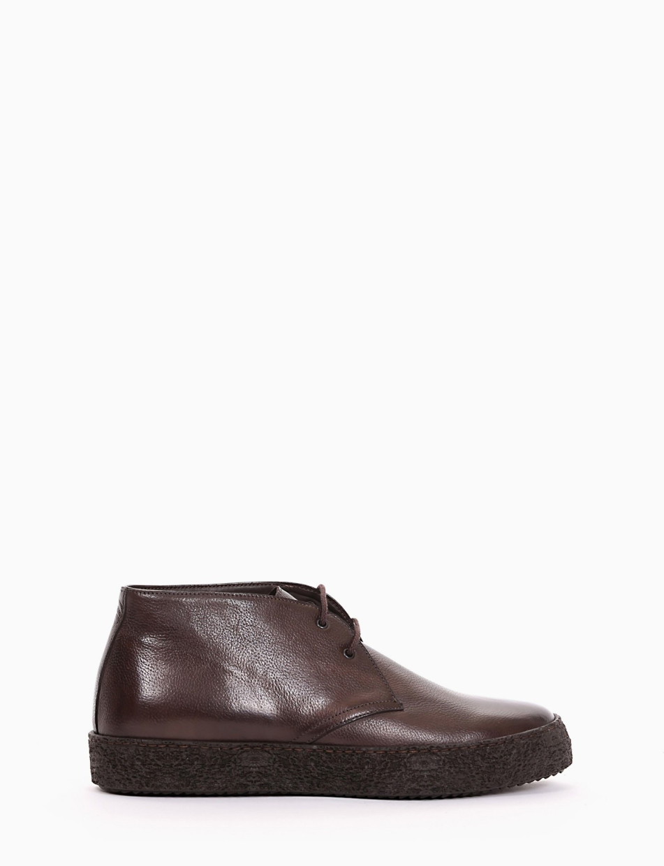 Desert boots dark brown leather