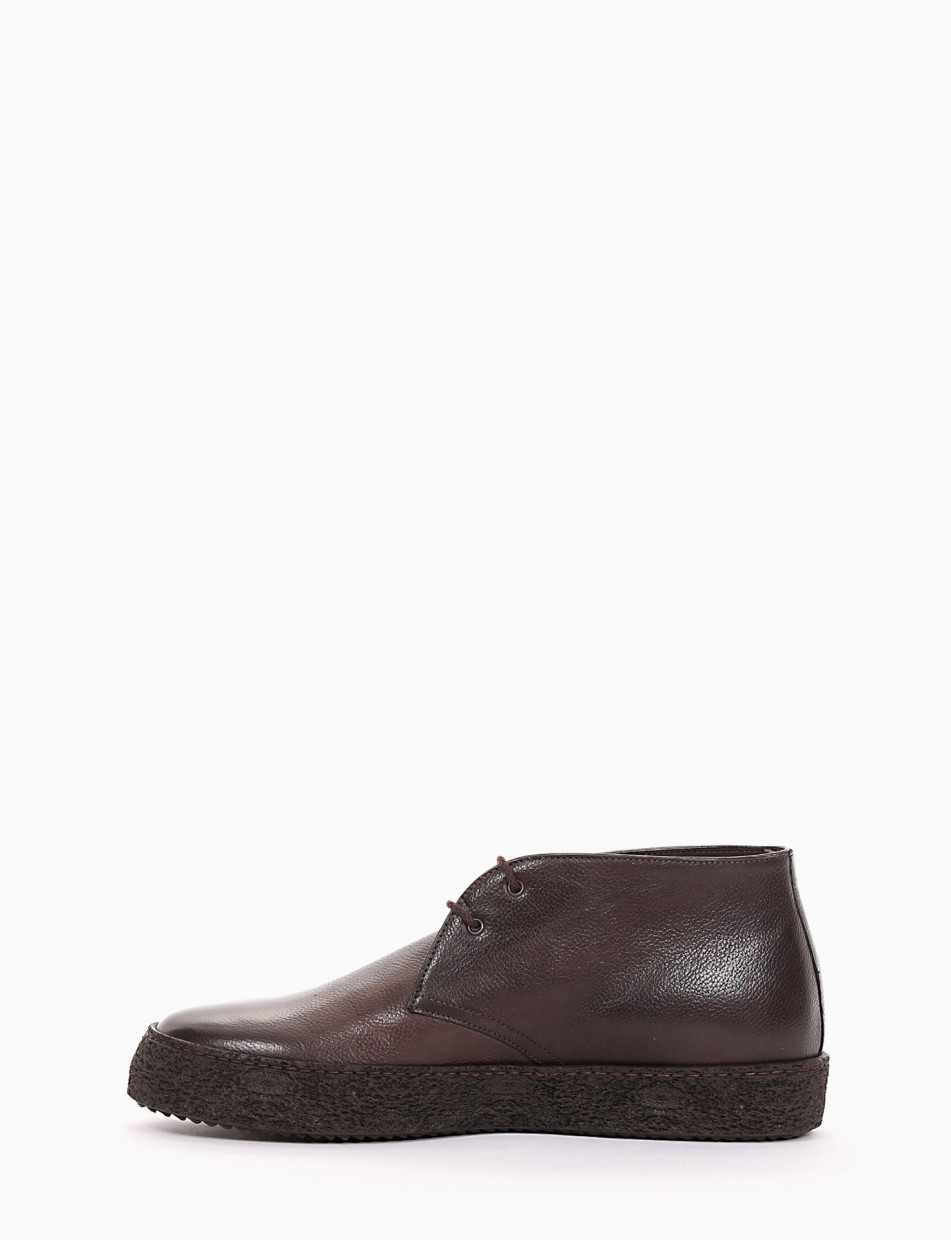 Desert boots dark brown leather