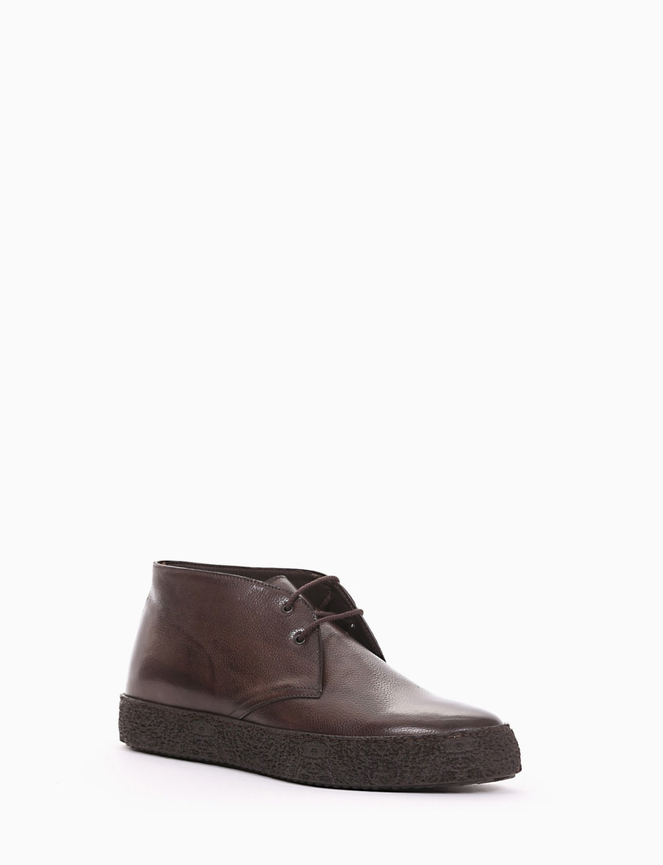 Desert boots dark brown leather