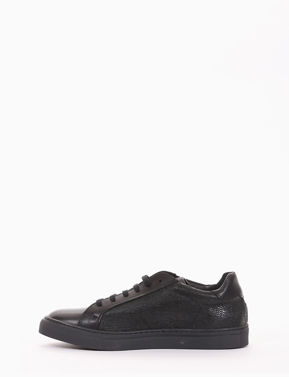 Sneakers black leather