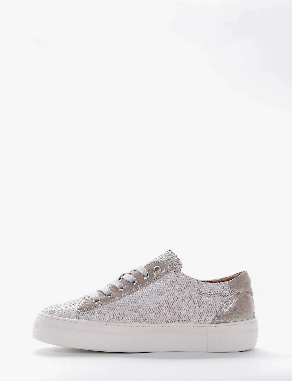 Sneakers silver glitter