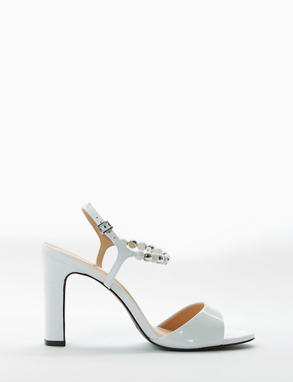sandalo tacco 9 cm bianco Barca Stores