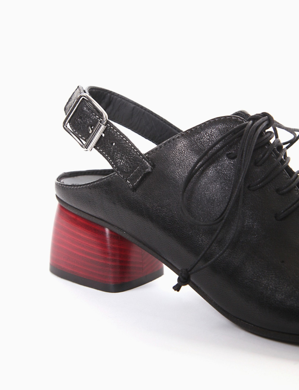 sandalo tacco 3 cm nero