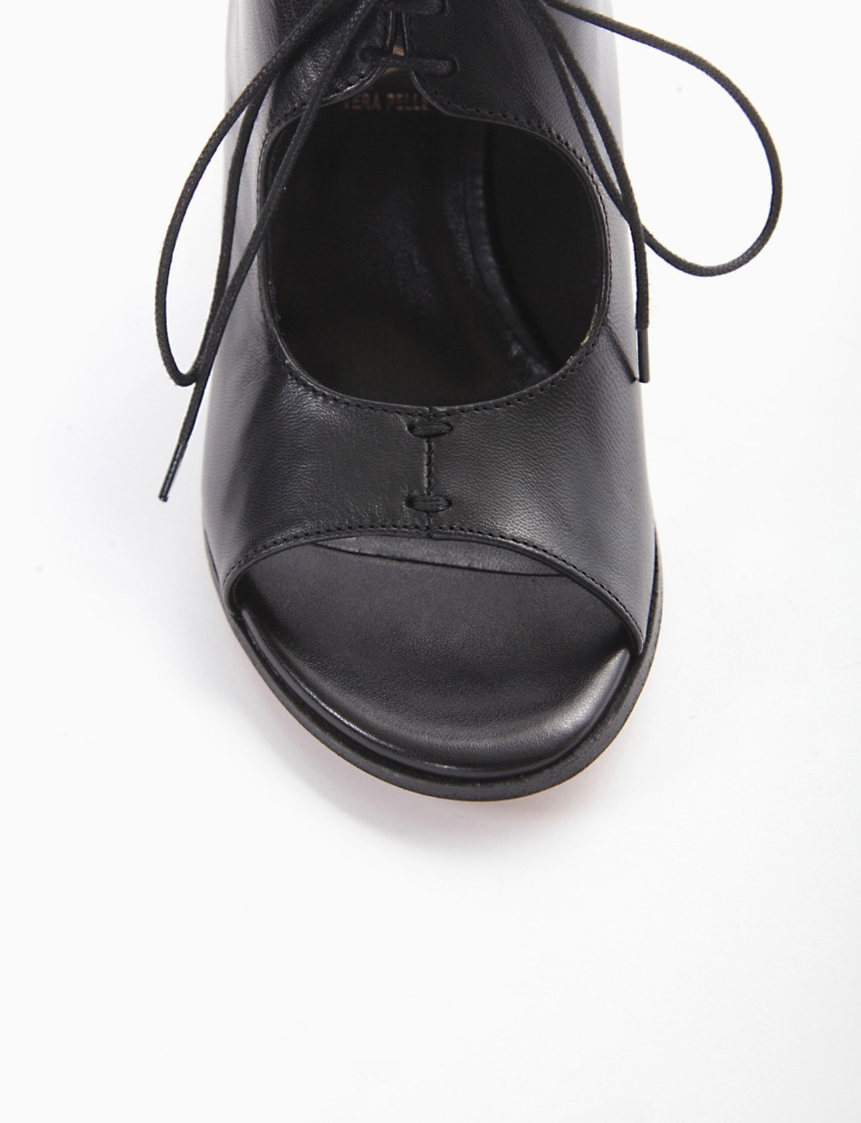 sandalo tacco 7 cm nero