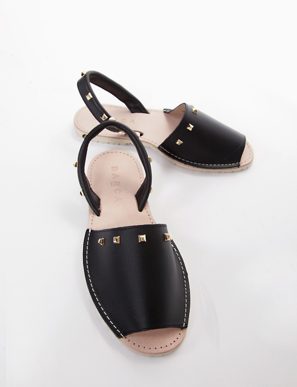 Espadrillas black leather