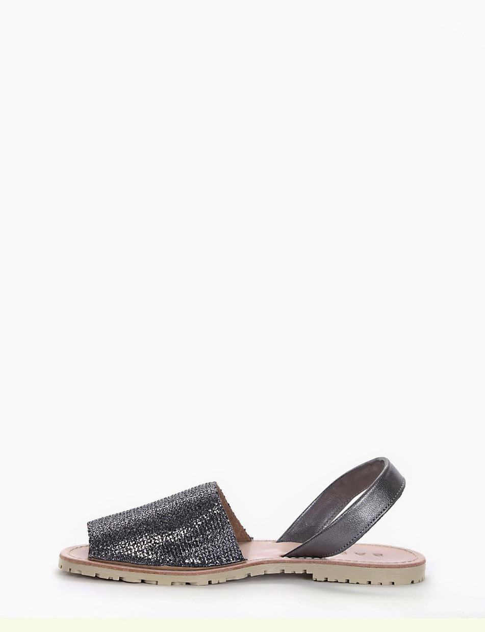 Espadrillas silver glitter