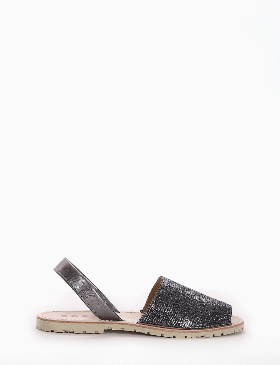 Espadrillas silver glitter