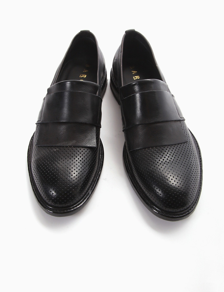 mocassino tacco 2 cm nero