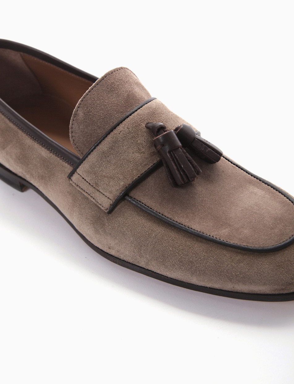 mocassino tacco 2 cm beige