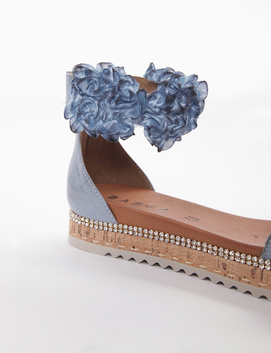 sandalo zeppa jeans