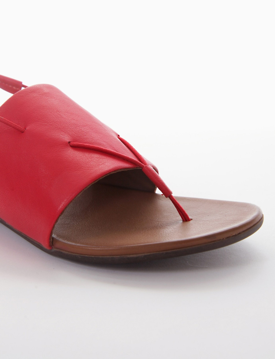 sandalo infradito tacco 1 cm rosso