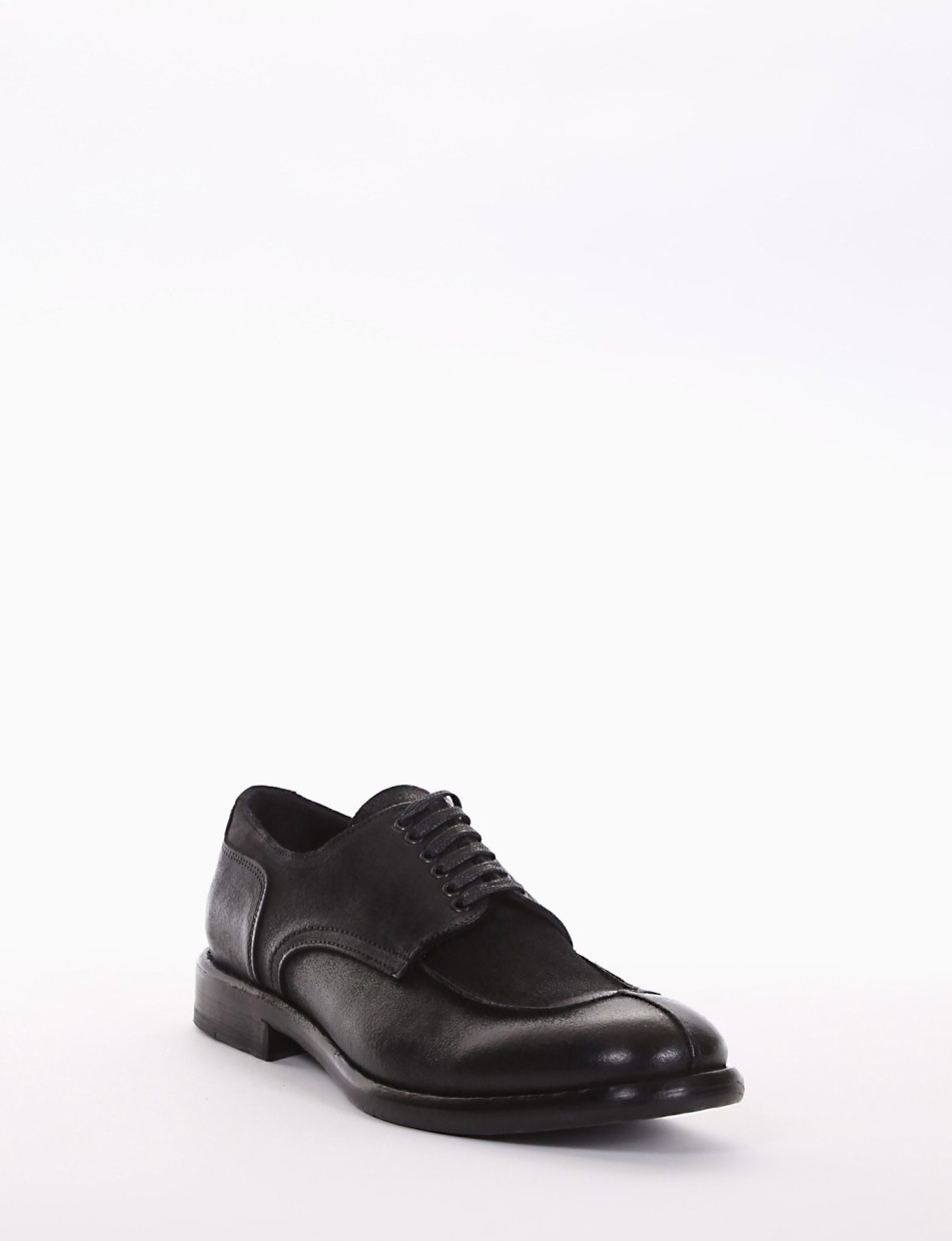 scarpa lacci tacco 2 cm nero