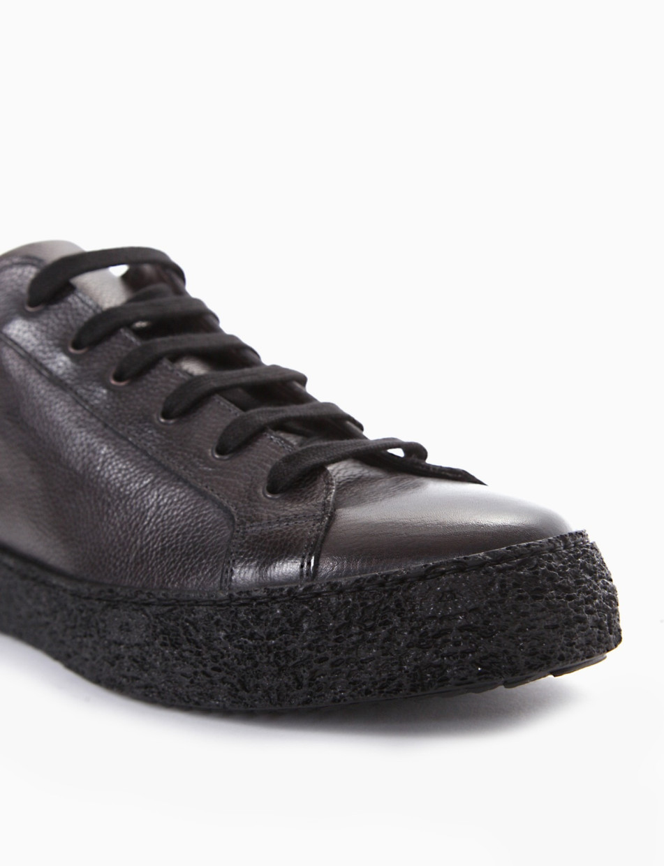 Desert boots heel 2 cm grey leather