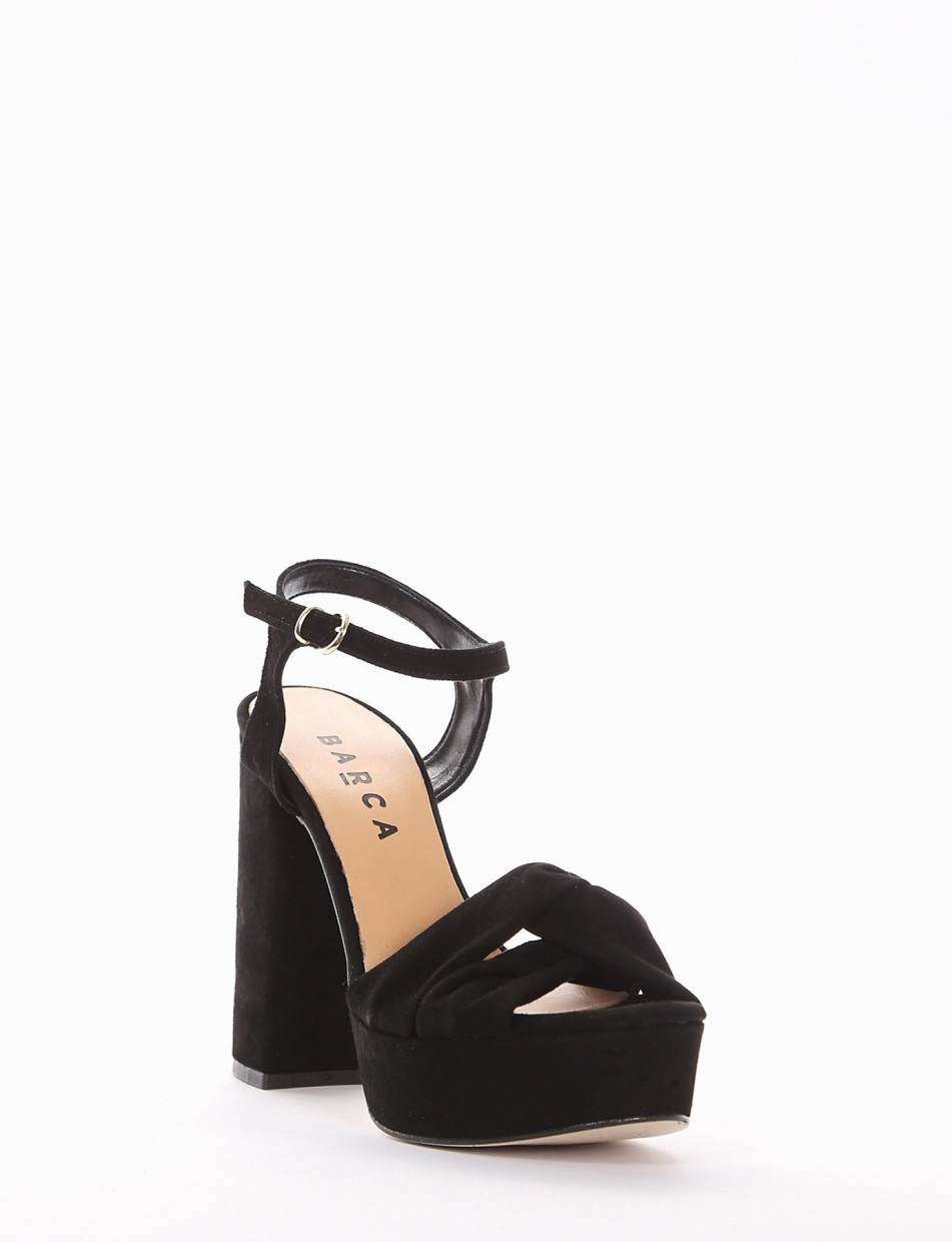 sandalo tacco 10 cm nero