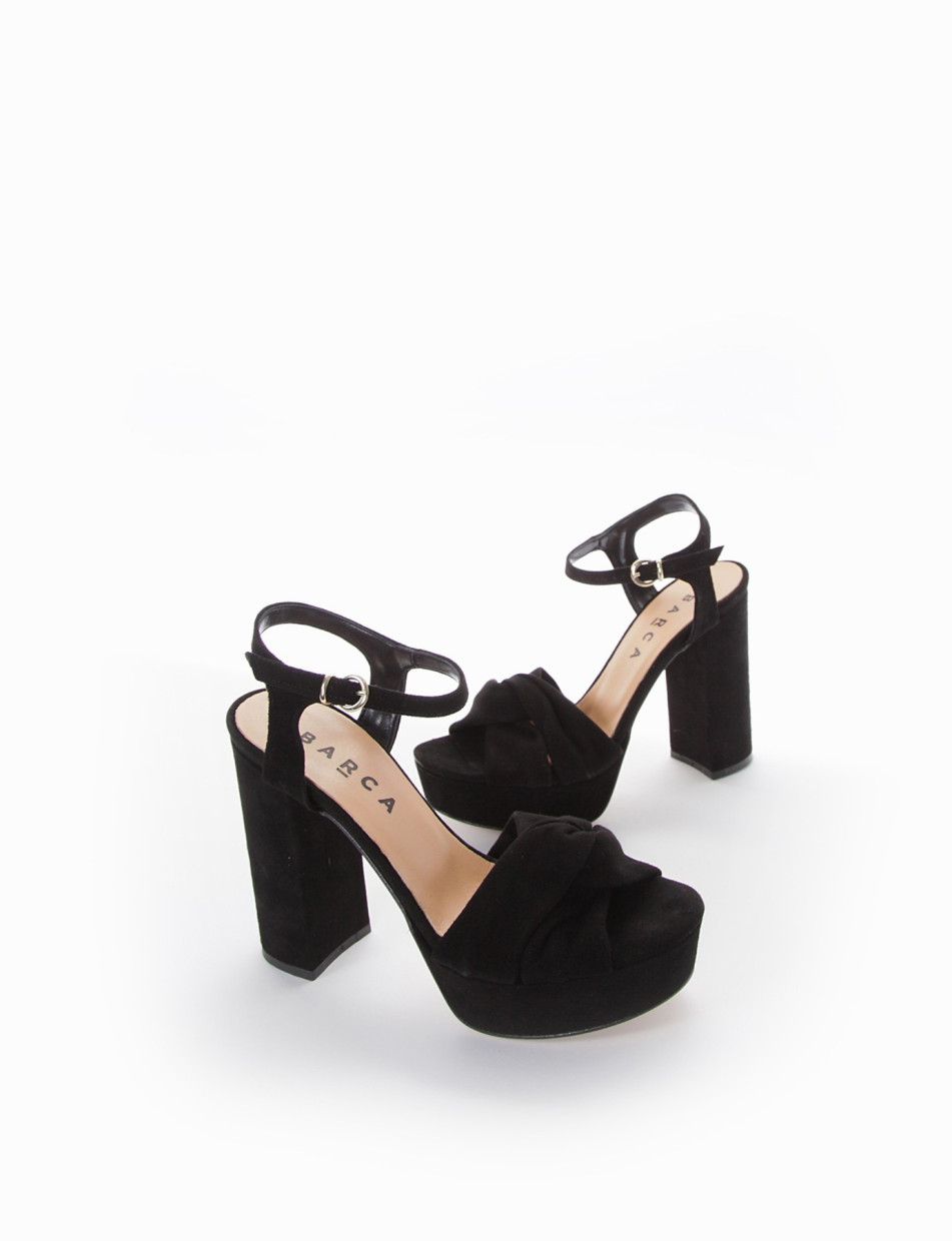 sandalo tacco 10 cm nero