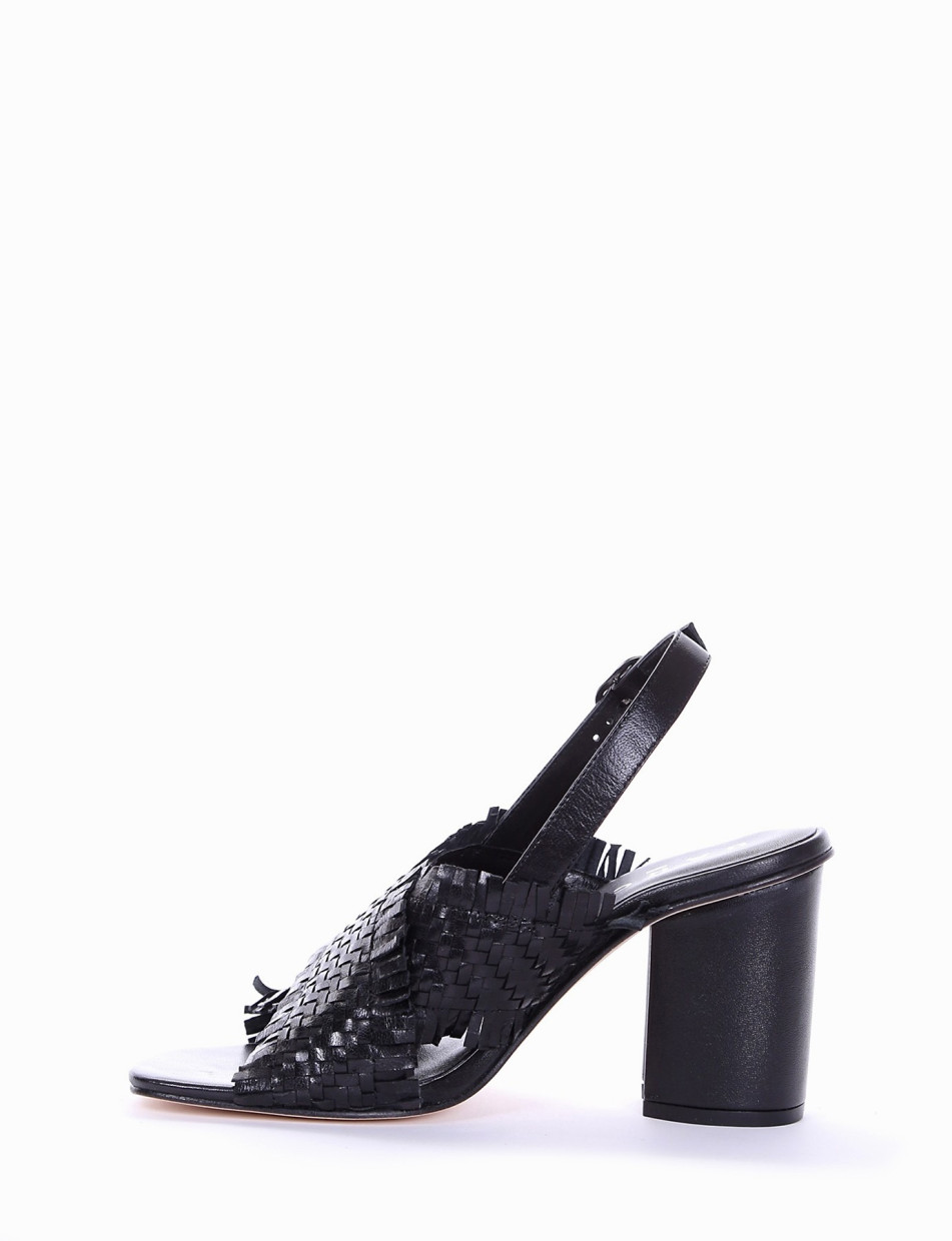 sandalo tacco 9 cm nero