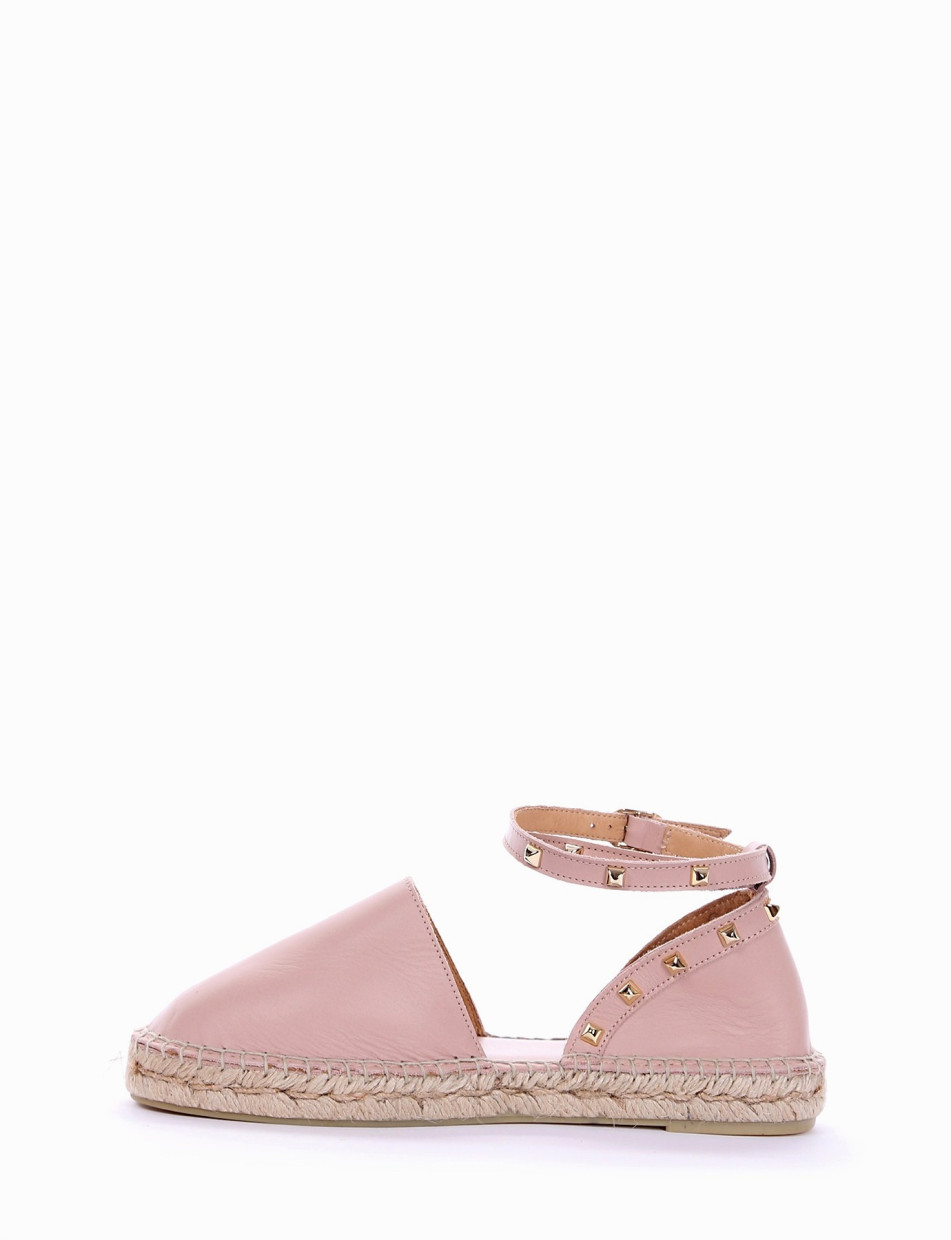 Espadrillas pink leather