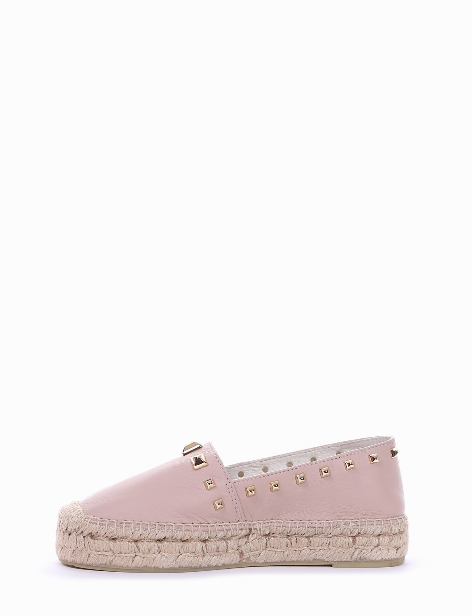 Espadrillas pink leather