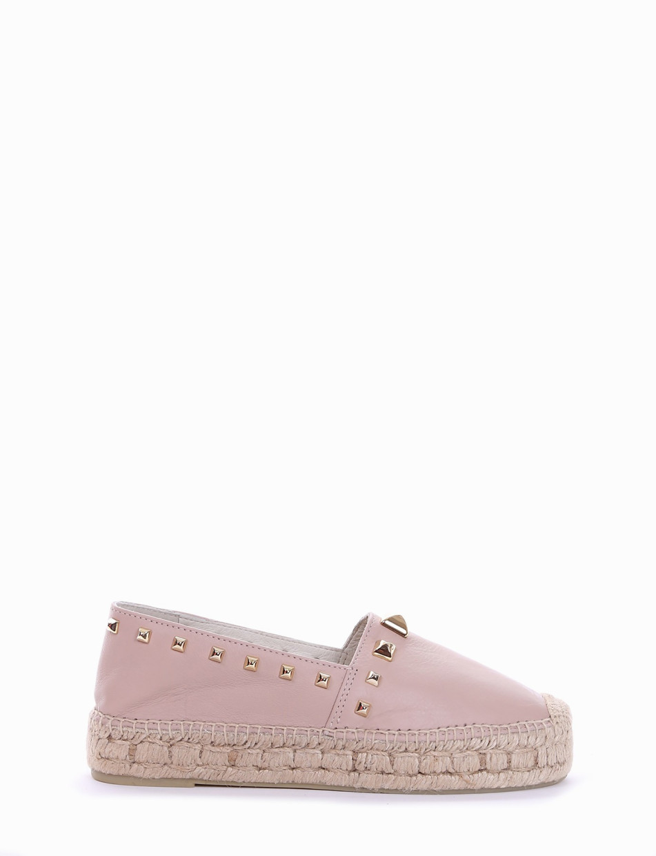 Espadrillas pink leather