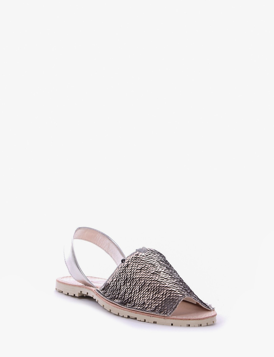 Espadrillas silver paillettes