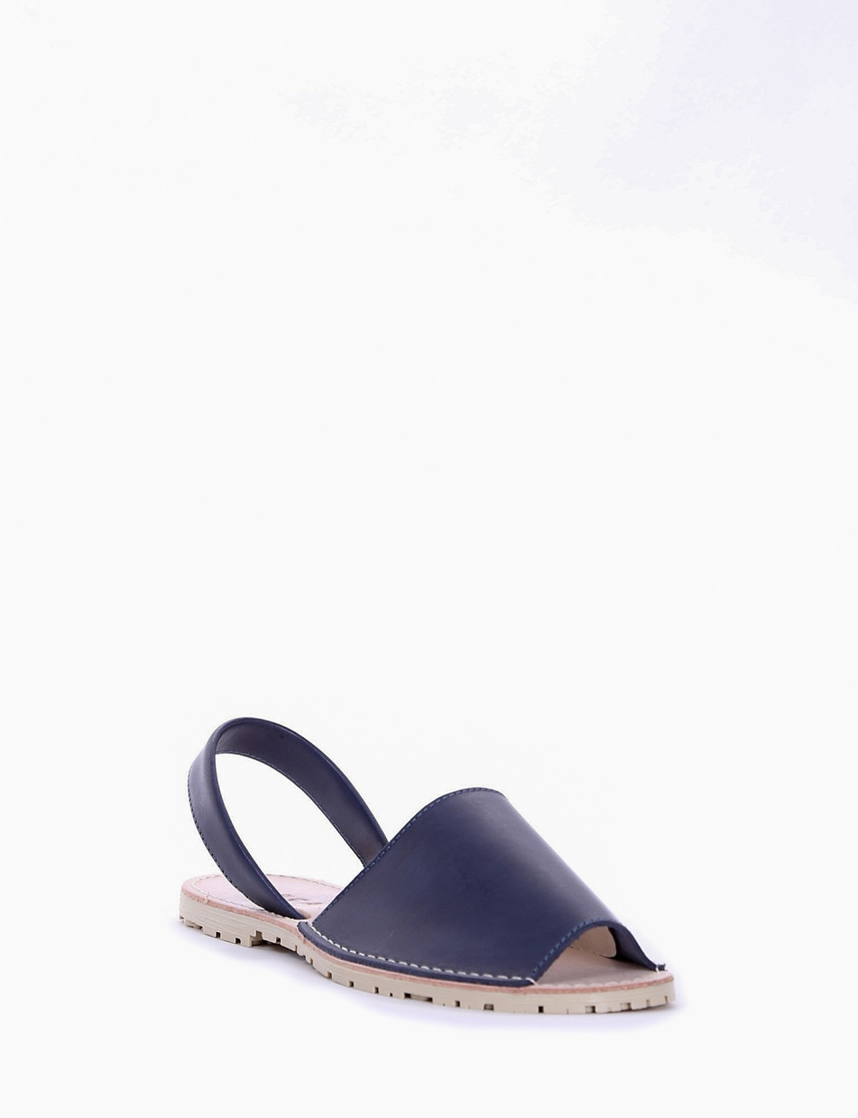 Espadrillas blu leather