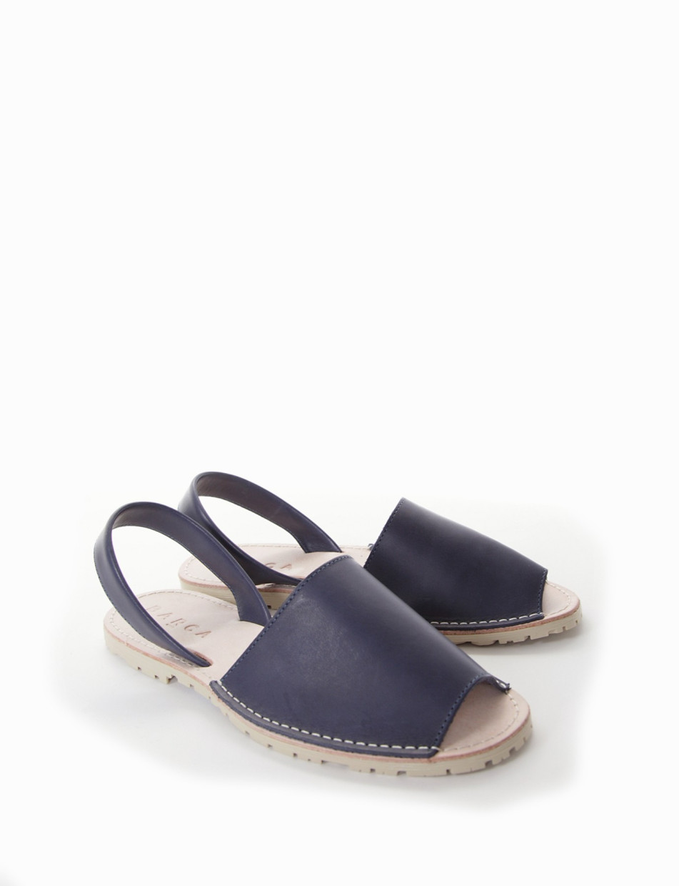 Espadrillas blu leather