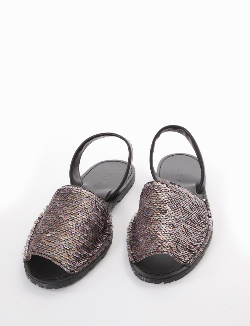 Espadrillas bronze paillettes