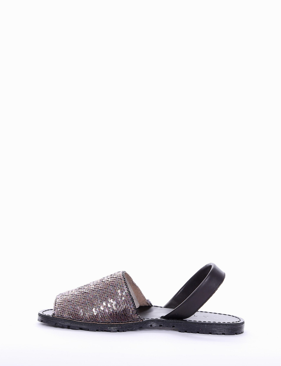 Espadrillas bronze paillettes