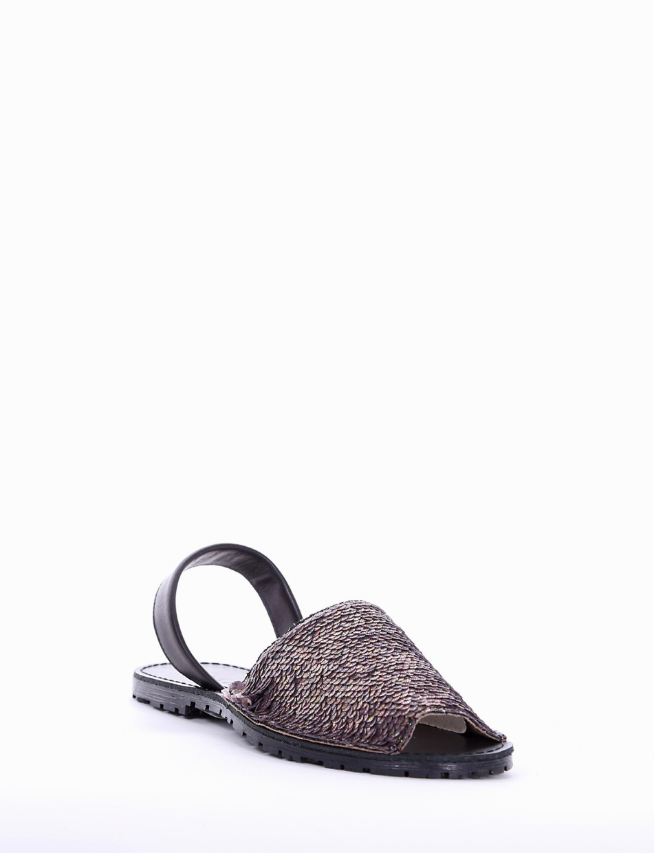 Espadrillas bronze paillettes