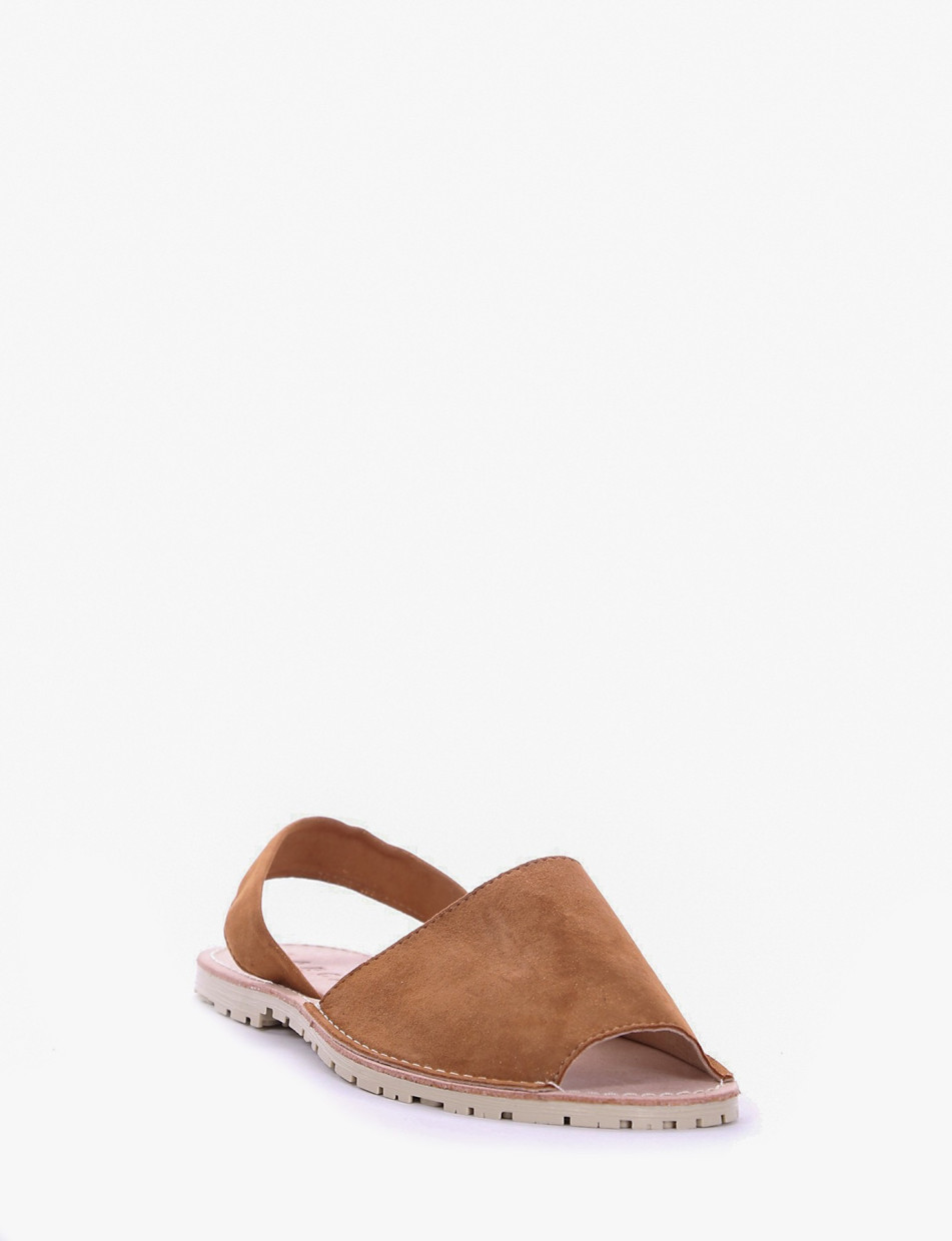 Espadrillas brown laminated