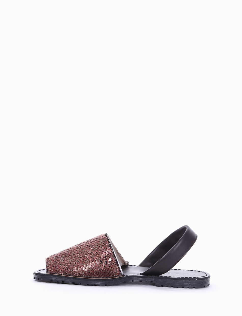 Espadrillas copper paillettes