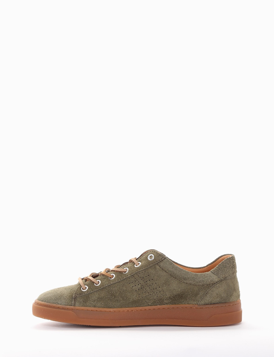 Sneakers green chamois