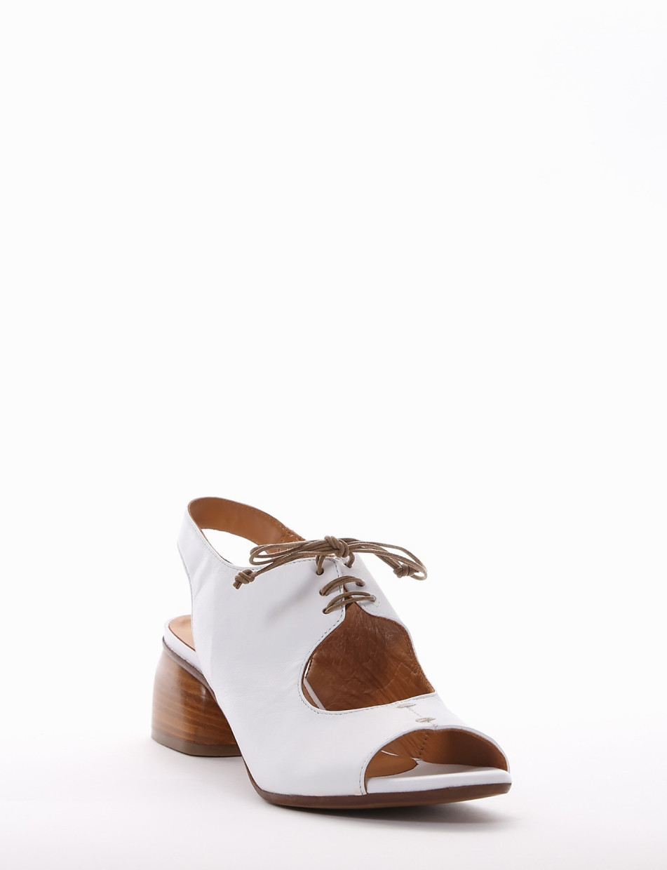 Sandalo tacco 5cm bianco