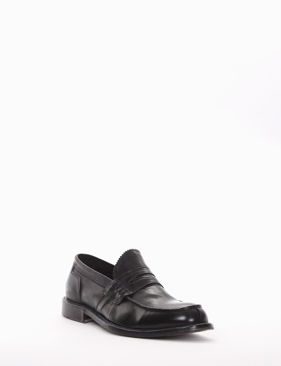 mocassino tacco 2 cm nero