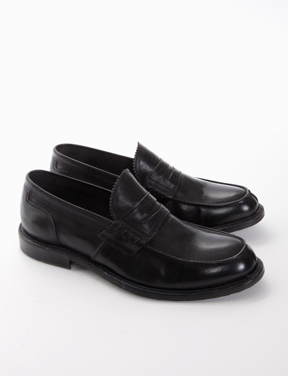 mocassino tacco 2 cm nero