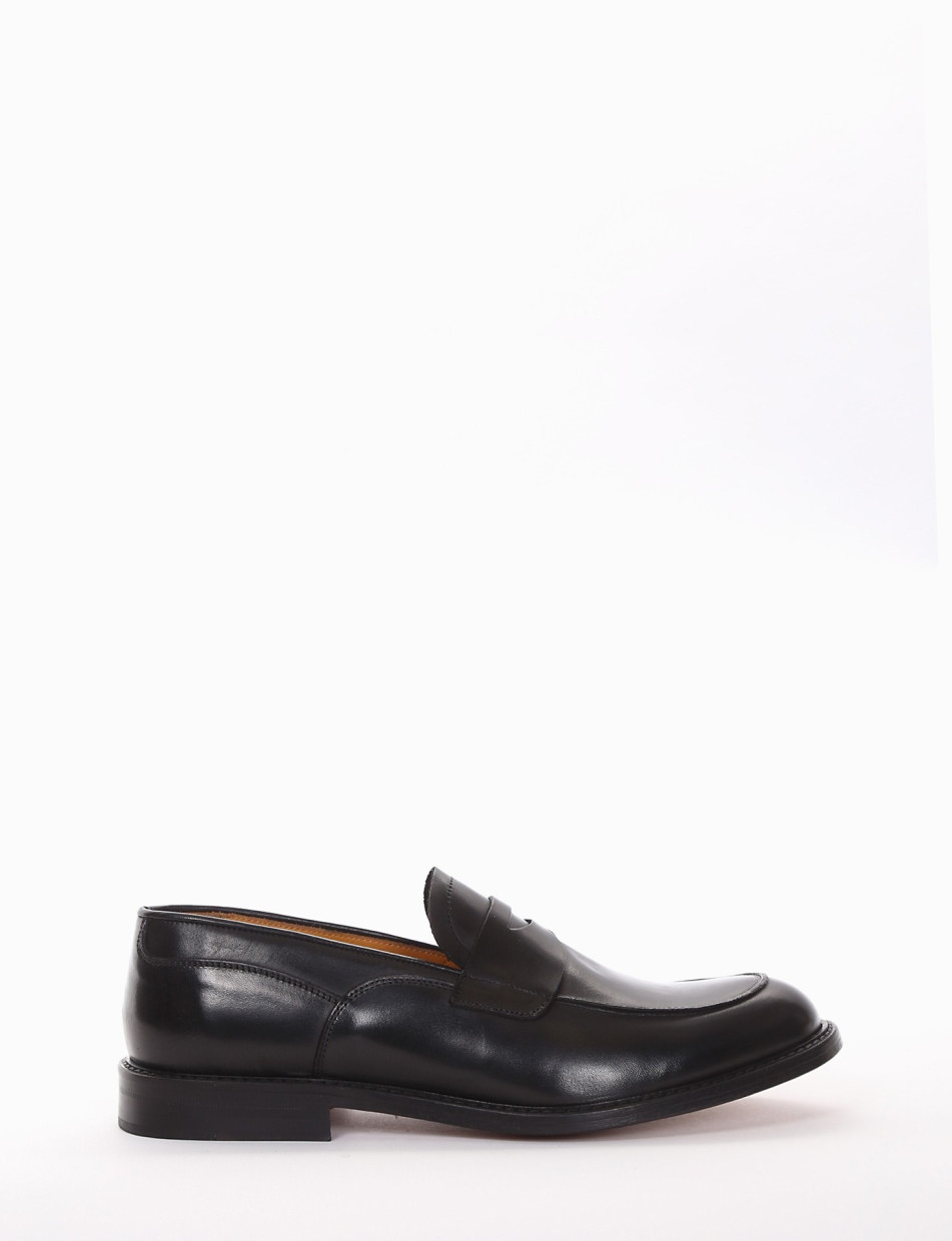 mocassino tacco 2 cm nero